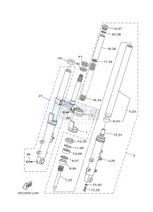 XP500A T-MAX 530 (59C9) drawing FRONT FORK