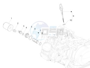 GTS SUPER- SUPER SPORT 150 4T 3V IE ABS E3-E4 (APAC) drawing Flywheel magneto cover - Oil filter