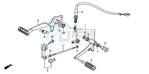 CBF600NA drawing BRAKE PEDAL/ CHANGE PEDAL