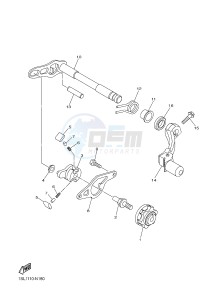 YZ250F (1SMD 1SMF 1SMG 1SMH) drawing SHIFT SHAFT