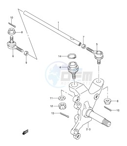 LT-F250 (E17) drawing STEERING KNUCKLE (MODEL K2)