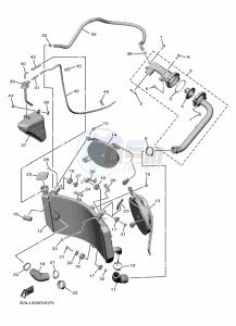 YZF1000 YZF-R1 (B3L1) drawing RADIATOR & HOSE