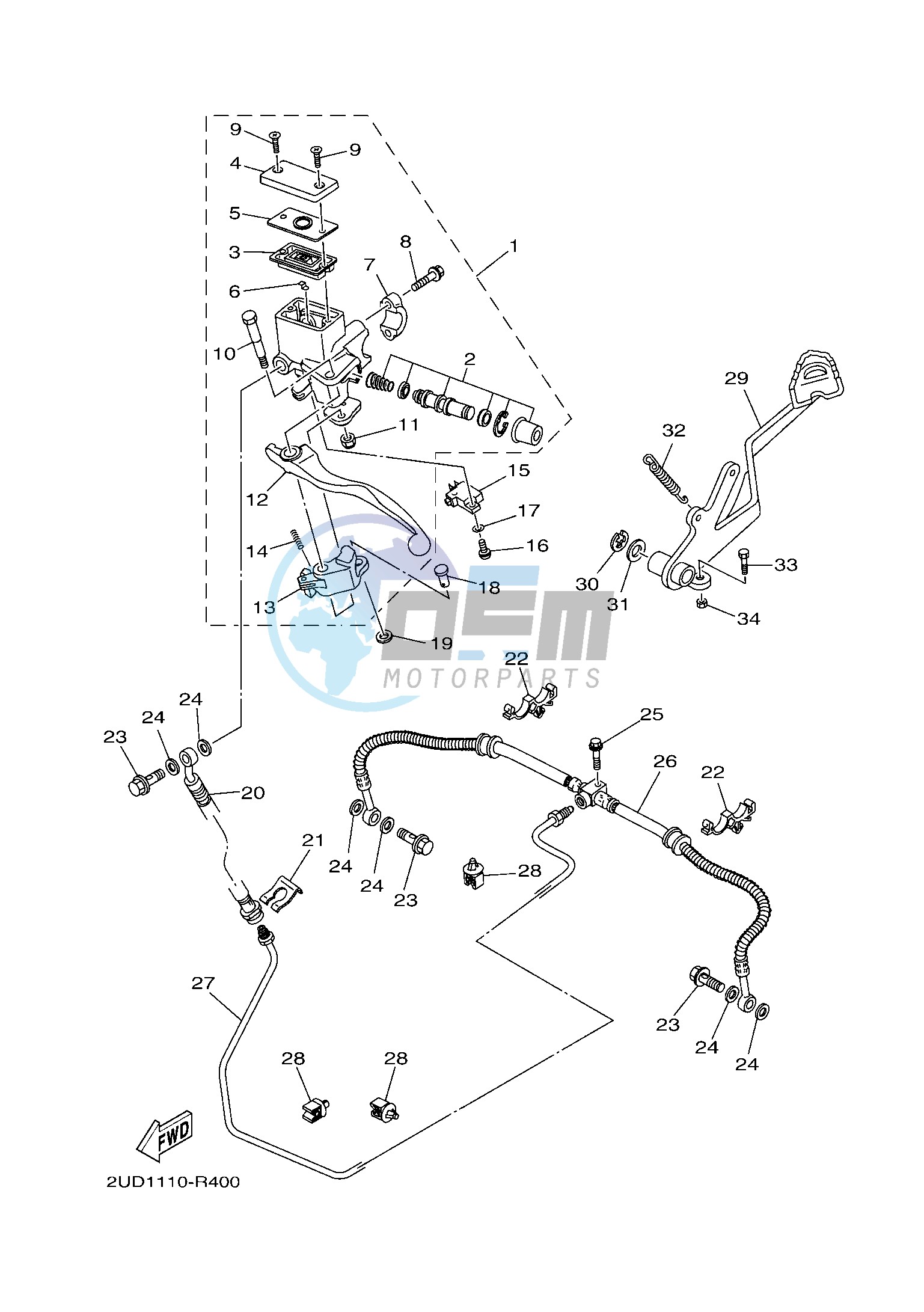 REAR MASTER CYLINDER