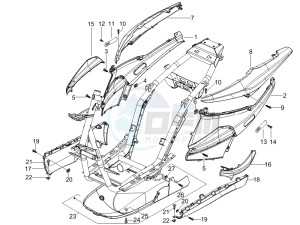 NRG 50 power DT serie speciale (D) Germany drawing Side cover - Spoiler