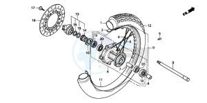 CA125 REBEL drawing FRONT WHEEL