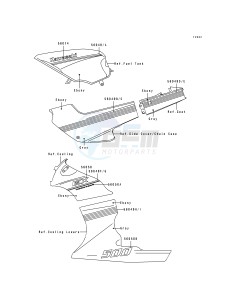 EX 500 A [EX500] (A4-A7) [EX500] drawing DECALS-- EX500-A4- --- EBONY_GRAY- -