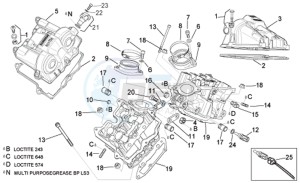 RSV 1000 Tuono drawing Valves cover