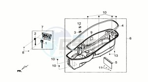 GTS 300i ABS drawing HELMET BOX