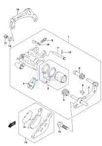 RM85L drawing REAR CALIPER