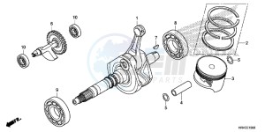 TRX500FM2G TRX500FM Europe Direct - (ED) drawing CRANKSHAFT/PISTON