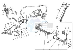 MITO EVOL.125 drawing REAR BRAKE