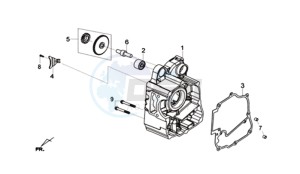 CRUISYM 125I ABS (L8 L9) EU EURO4 drawing R. CRANK CASE COMP