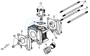 X'PRO 50 (25 KM/H) (AE05W5-NL) (L4-M1) drawing CYLINDER