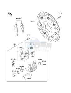 W800 EJ800ACFA GB XX (EU ME A(FRICA) drawing Front Brake