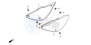 CRF100F drawing SIDE COVER