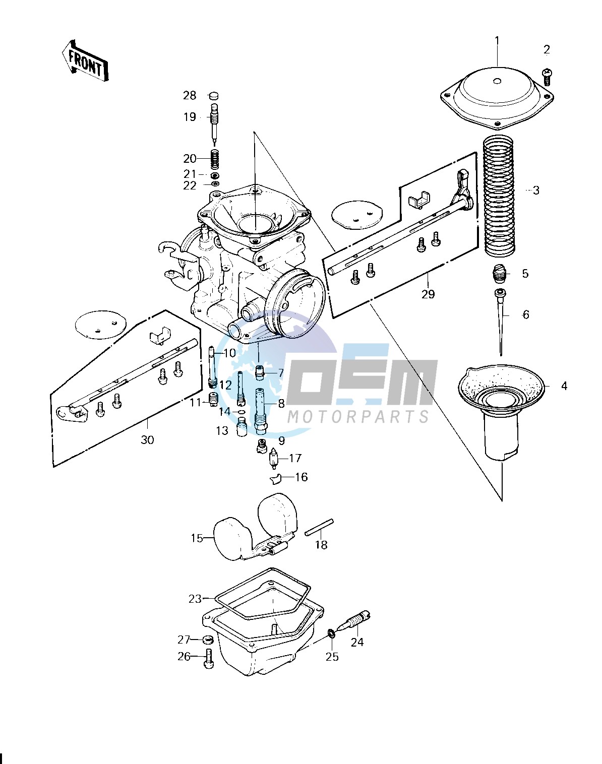 CARBURETOR PARTS -- 80 H1- -