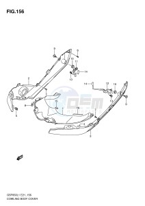 GSF650 (E21) Bandit drawing COWLING BODY COVER (GSF650SUL1 E21)