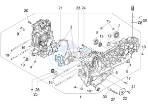 Beverly 250 drawing Crankcase