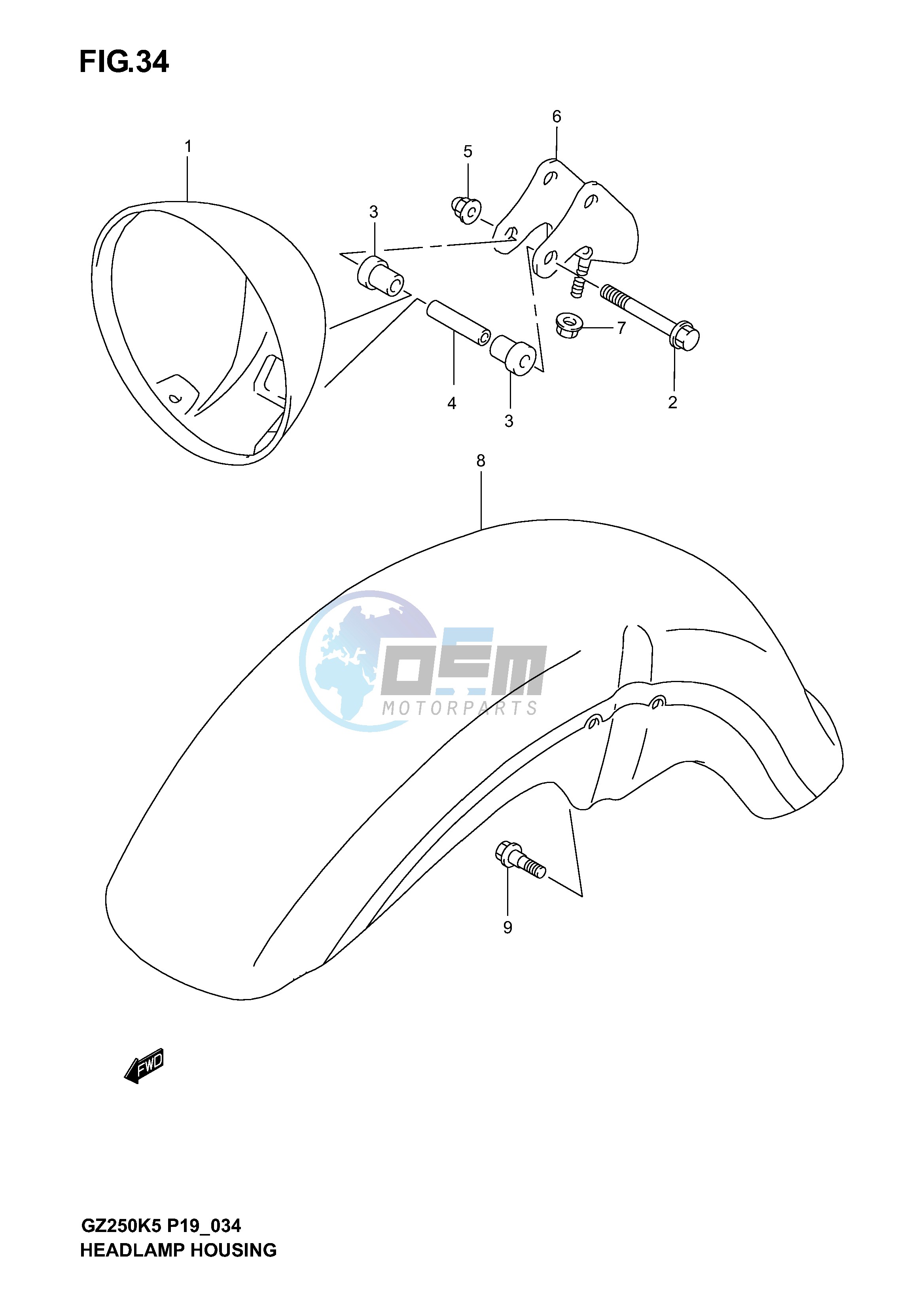 HEADLAMP HOUSING