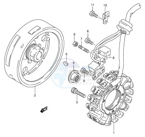 DR350 (E1) drawing MAGNETO