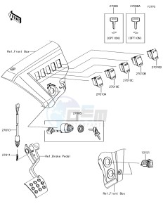 MULE PRO-DX KAF1000EHF EU drawing Ignition Switch