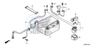 VFR1200XDE CrossTourer - VFR1200X Dual Clutch 2ED - (2ED) drawing BATTERY