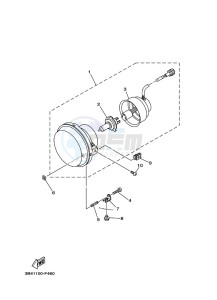 YXM700E YX70MPL (B5FP) drawing HEADLIGHT