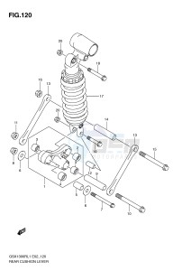 GSX1300R (E2) Hayabusa drawing REAR CUSHION LEVER (GSX1300RL1 E14)