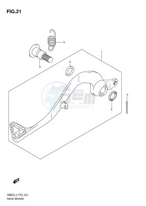 RM85 (P03) drawing REAR BRAKE