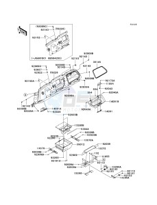 KRF 750 C [TERYX 750 4X4] (C8F) C8F drawing FRONT BOX