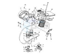 XV DX VIRAGO 535 drawing INTAKE