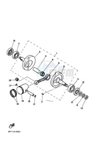 PW50 (2SAL) drawing CRANKSHAFT & PISTON