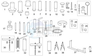 Special Tools 'G' Pegaso/Moto 0 drawing Engine tool Kit