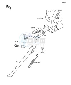 Z1000SX ZX1000LEF FR GB XX (EU ME A(FRICA) drawing Stand(s)