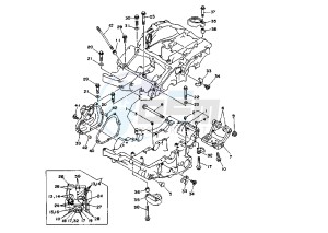 TRX 850 drawing CRANKCASE