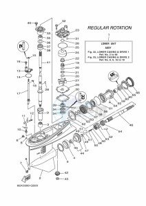 F115BETX drawing PROPELLER-HOUSING-AND-TRANSMISSION-1