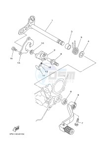 YZ250 (1SS8 1SS8) drawing SHIFT SHAFT