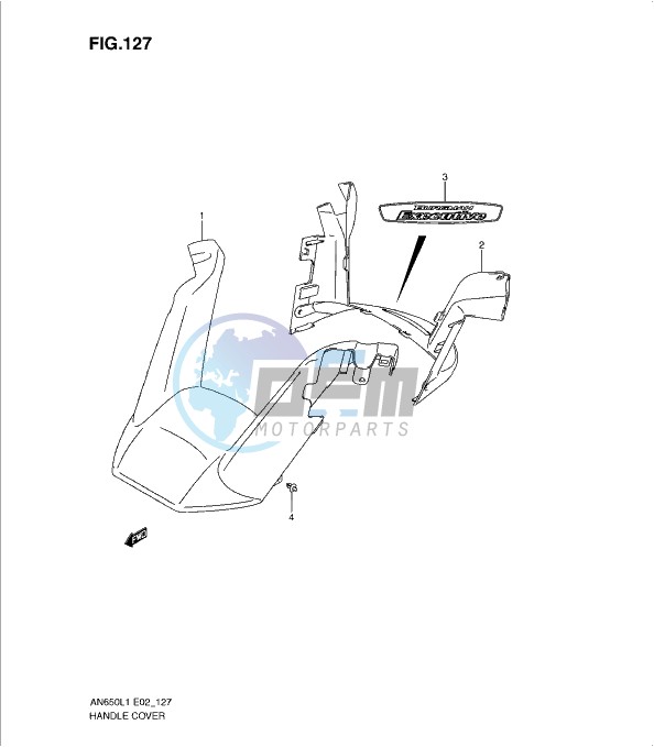 HANDLE COVER (AN650AL1 E51)