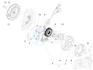 150 Sprint 4T 3V ie (APAC) (AU, CD, EX, JP, RI, TH, TN) drawing Flywheel magneto