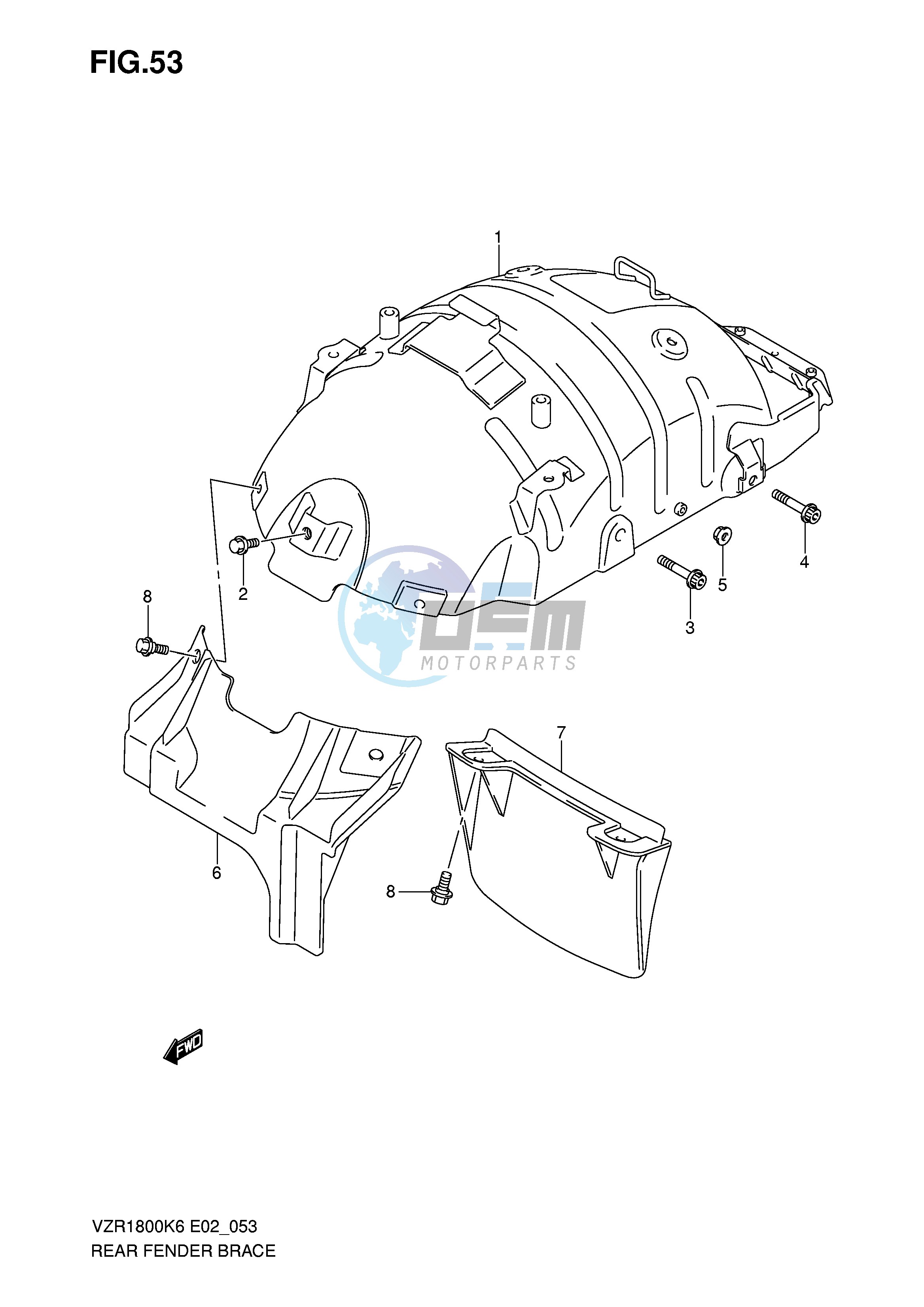 REAR FENDER BRACE