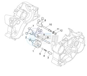 TZR 50 drawing SHIFT CAM AND FORK