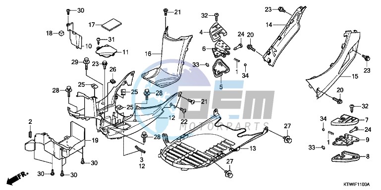 FLOOR PANEL/PILLION STEP