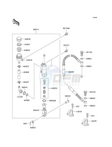 KX 85 A [KX85 MONSTER ENERGY] (A6F - A9FA) A6F drawing REAR MASTER CYLINDER