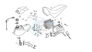 SENDA SM DRD RACING LTD - 50 CC VTHSR2D2B EU2 drawing FUEL TANK