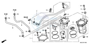 VT750CSC drawing FUEL PUMP ( VT750C2B/ C2S/ CS/ C/ CA)