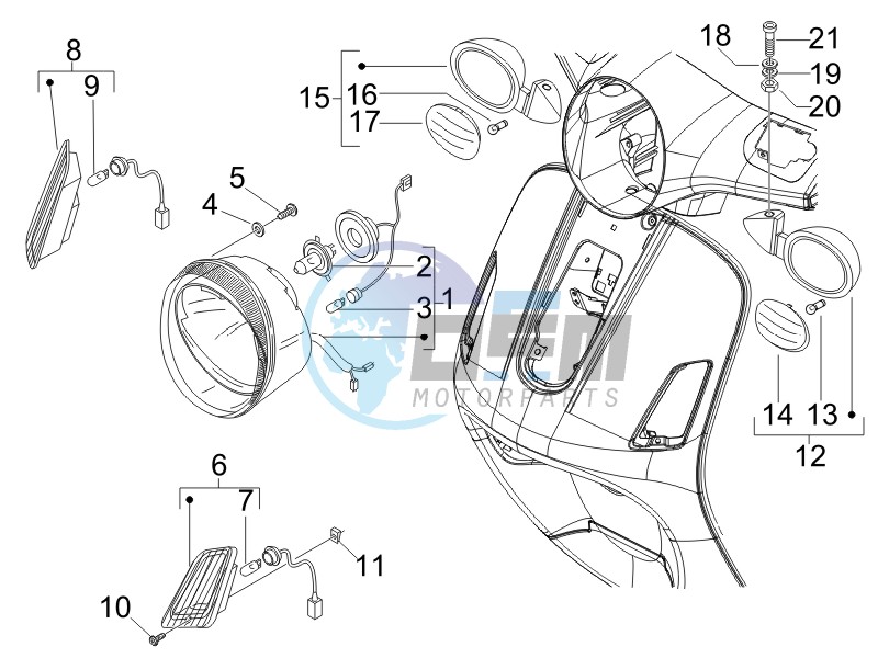 Head lights - Turn signal lamps