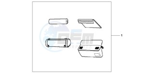 XL125V VARADERO drawing HANDLE POCKET DX