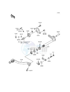 KX250F KX250ZGF EU drawing Gear Change Mechanism