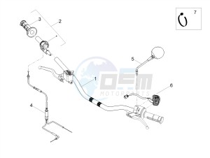 RCR 50 E4 (EMEA) drawing Handlebar - Controls