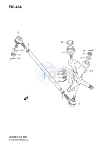 LT-Z400 (E19) drawing STEERING KNUCKLE (MODEL K5 K6 K7)